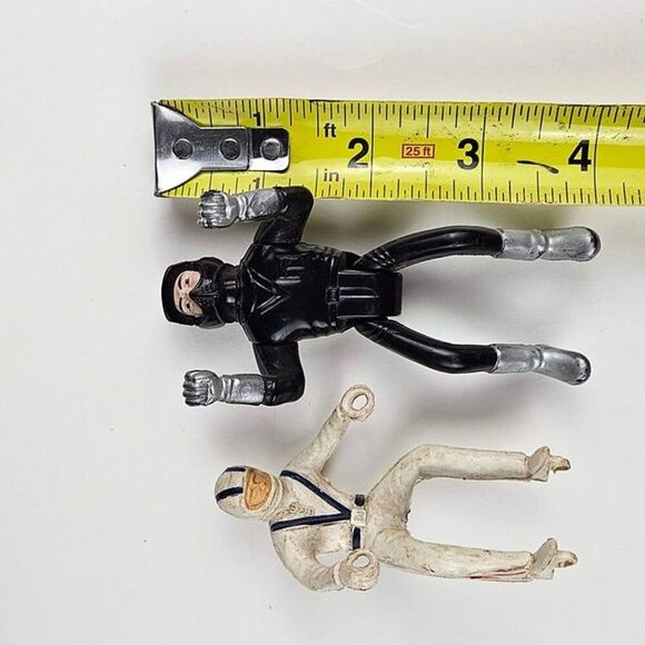 Vintage Evil Knevel Rubber Figure and Turbo Black Motorcycle rider - Picture 8 of 8